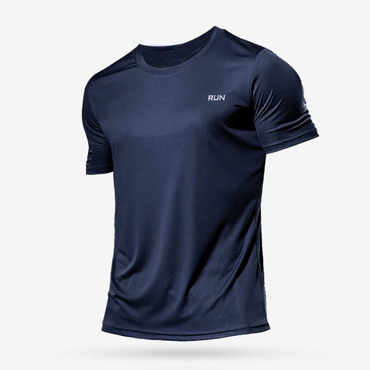 Men's Quick-Dry Compression Sports T-Shirt - Running and Soccer Jersey for Fitness and Gym Activities